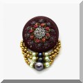 J127. Vintage emboidered pin - $18 